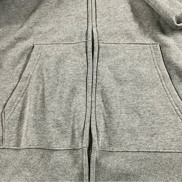 Long Sleeve Grey Full Zip Hoodie - Picture 6 of 11